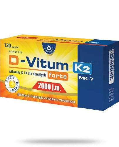 D Vitum Forte 2000 j m K2 witamina D i K dla dorosłych 120 kapsułek