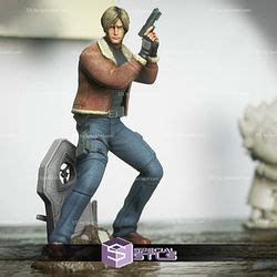 Leon Kennedy Action Pose 3D Model Resident Evil 3D Print SpecialSTL