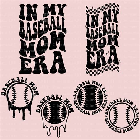 In My Baseball Mom Era Svg Baseball Mom Svg Trendy Baseball Png In My Mom Era Svg Sports Svg