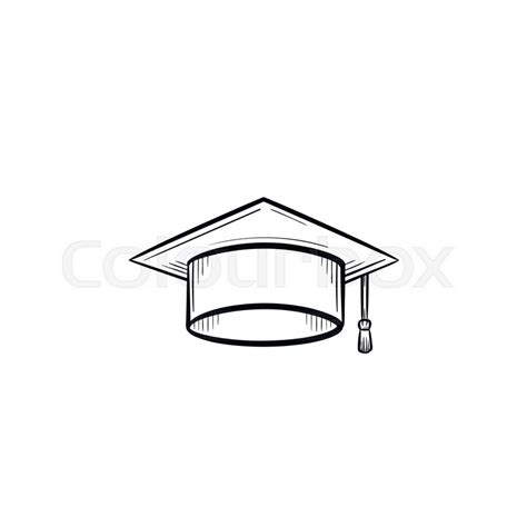 Graduation Cap Outline Vector at Vectorified.com | Collection of ...