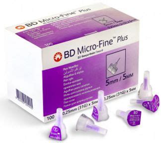 Бектон дикинсон микро-файн плюс шприц инсулиновый 0,3мл u-100 с иглой ...