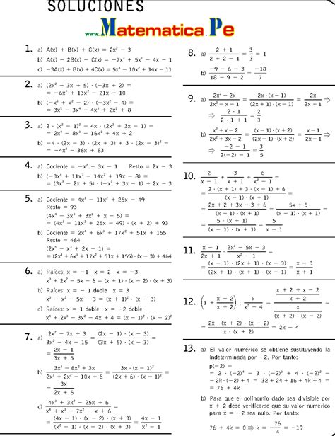 EXPRESIONES ALGEBRAICAS EJERCICIOS RESUELTOS MATEMATICAS 1 BACHILLERATO PDF