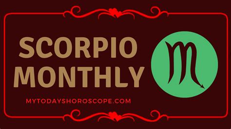 Scorpio Monthly Horoscope