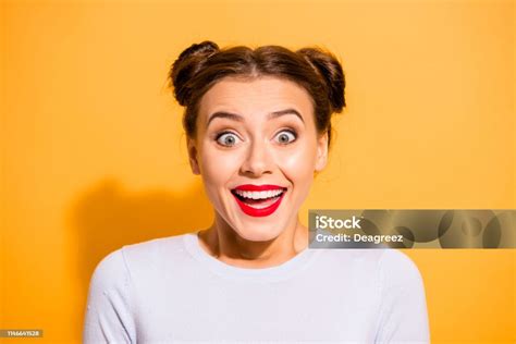 Closeup Portrait Of Her She Nicelooking Attractive Girlish Funny