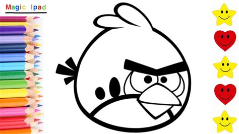 Como Dibujar El Rojo Angry Birds Dibujos Para Ni Os How To Draw