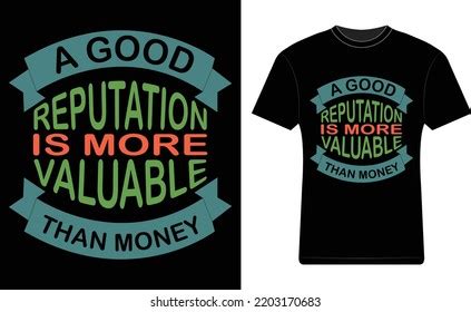 Good Reputation More Valuable Than Money Stock Vector Royalty Free