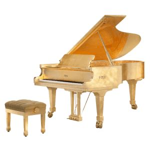 Fazioli K Gold Leaf Grand Piano Golden Piano