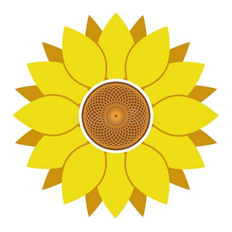 Girasol Del S Mbolo Ilustraci N Del Vector Ilustraci N De S Mbolo