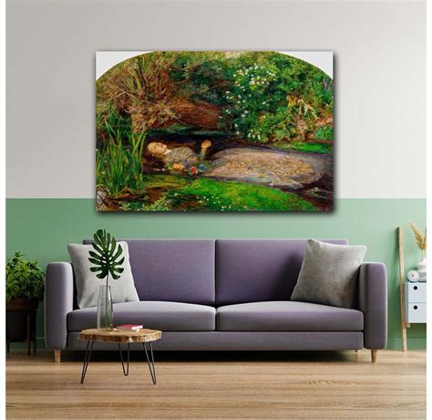 john everett millais ophelia  canvas print wall artmillais poster
