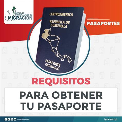 Migración Guatemala on Twitter Pasaportes Te compartimos los