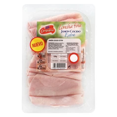 Jamón cocido extra loncha fina Campofrío 150 g Campofrío Carrefour