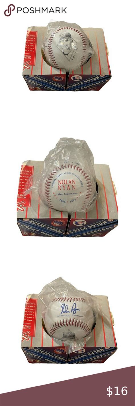 Nolan Ryan Limited Edition Signature Baseball Collectible Year With