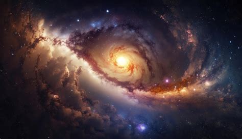 Galaxia Y Estrellas En La Vista Del Espacio Lejano Del Vasto Universo