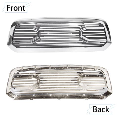 Front Big Horn Chrome Packaged Grille Chrome Shell For 13 2018 Dodge Ram 1500 Ebay