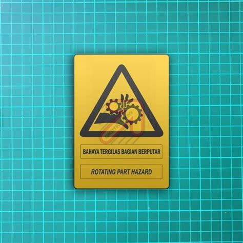 Jual Stiker Safety Sign K3 Bahaya Tergilas Bagian Berputar Kab Gresik Lapak Dv Tokopedia