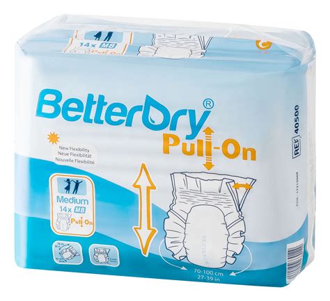 Betterdry Pull On Adult Incontinence Unisex Disposable Diapers