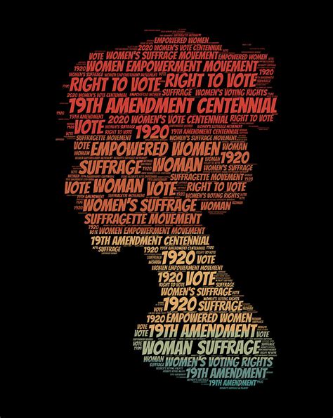 Womens Right To Vote 100 Years 19th Amendment Suffragette Digital Art