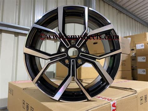 18″ Vw Gti Faro Style Wheels Gloss Black Machined Cmwheels