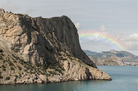 Bela Paisagem Arco Ris E Rock Foto Gr Tis