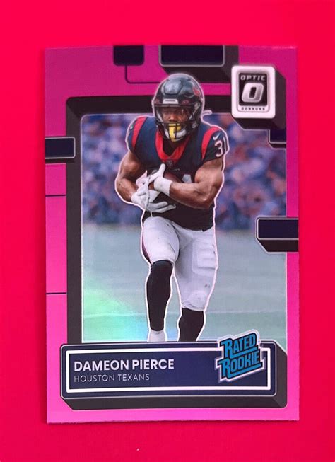 Dameon Pierce 2022 Panini Donruss Optic Rated Rookie Pink Prizm EBay