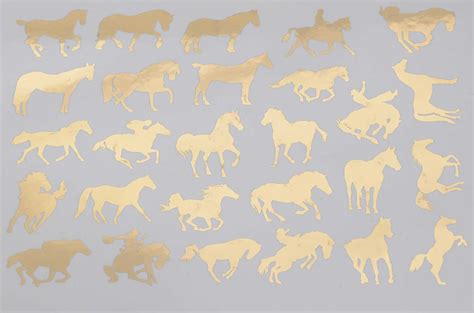 Horse Silhouettes - Ceramic Decal - Glass Decal - Enamel Decal - LEAD FREE & Food Safe — Ceramic ...