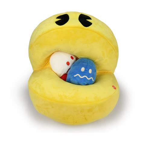 Pac Man Hungry Pac Man With Sound Large Plush Set