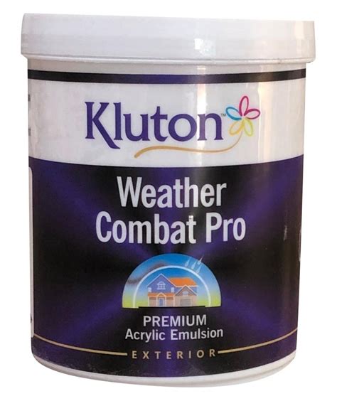 Kluton Weather Combat Pro Acrylic Emulsion Paint Packaging Size