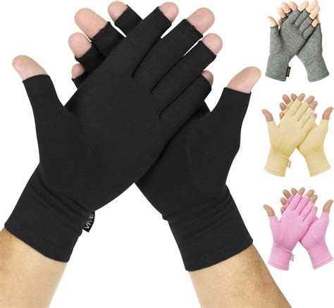 Vive Fingerless Arthritis Gloves For Men And Women Made W