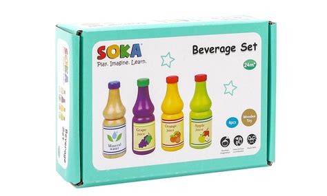 Soka Wooden Kids Pretend Play Kitchen Beverage Set Groupon Goods