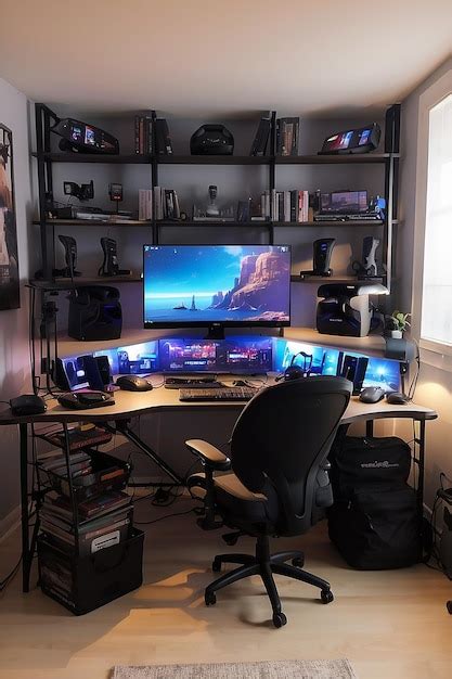 Premium Photo | Setup gaming pc