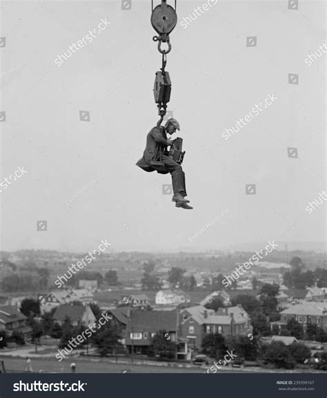 Washington Dc Photographer Hangs Crane Capture Stock Photo (Edit Now