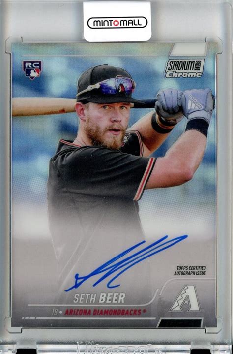 Mint Topps Stadium Club Chrome Seth Beer Rookie