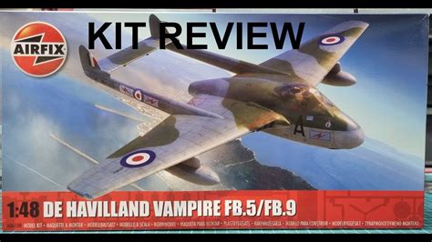 1 48 Airfix DeHavilland Vampire FB 5 FB 9 Kit Review YouTube