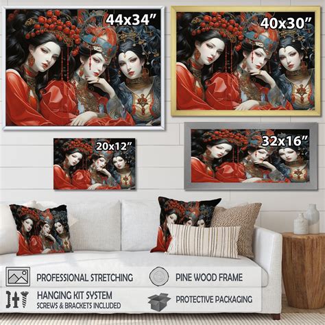 Designart Japon Art Kabuki Theatre Iii Japanese Wall Art Living Room