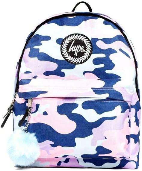 Hype Backpack Rucksack School Bag For Girls Boys Evie Camo Ideal