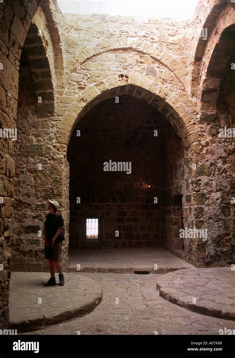 Paphos Fort Interior Stock Photo Alamy