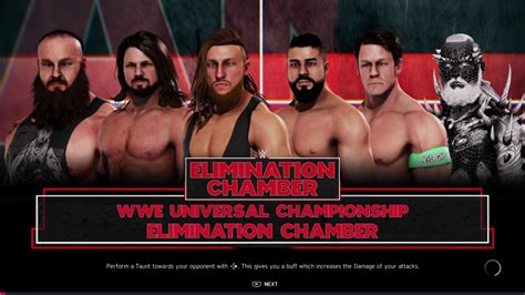 Wwe2k20 Universe Mode Raw Elimination Chamber Ppv 2 Finale Youtube