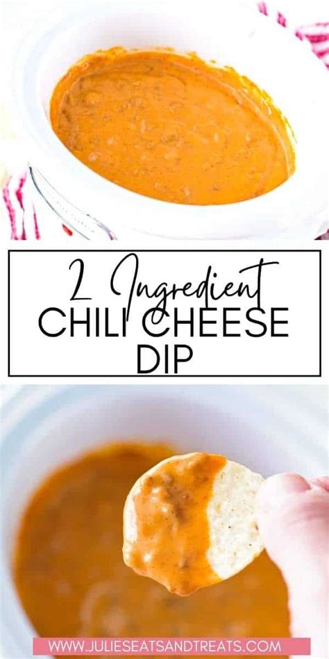 Chili Cheese Dip {Stovetop or Crock Pot} - Julie's Eats & Treats