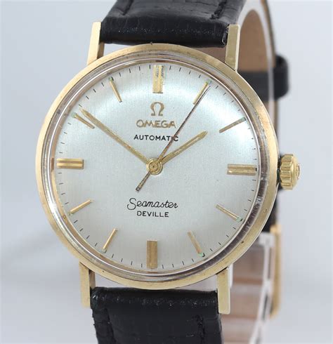 Vintage Omega Seamaster Deville Solid 14k Yellow Gold Automatic 34mm W