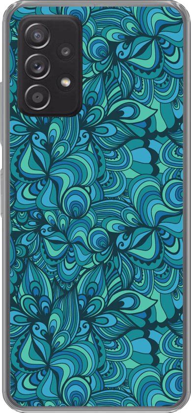 Samsung Galaxy A G Hoesje Design Vintage Blauw Turquoise