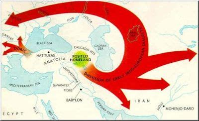 Aryan Migration Map The Aryans Were A Fair Skinned People That