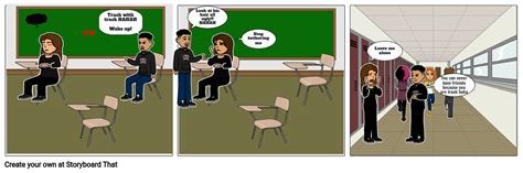 Bullying Comic Strip Storyboard By 611da371