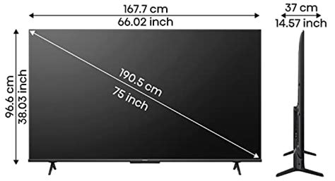 Hisense 189 Cm 75 Inches Bezelless Series 4K Ultra HD Smart LED