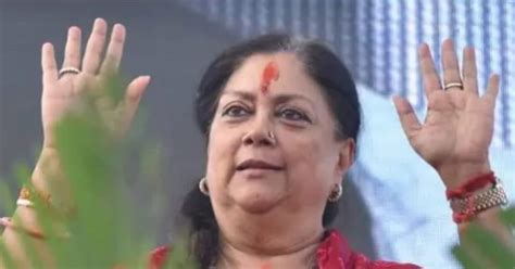 Rajasthan Election 2023 Vasundhara Raje Back In Bjp S Scheme Of Things