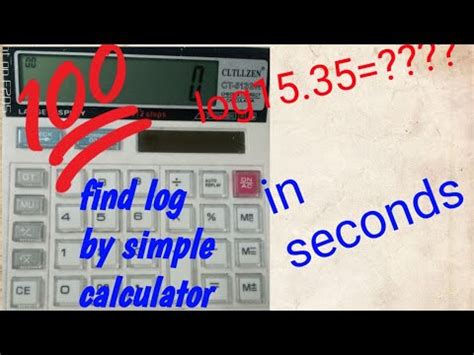 To Calculate Log By Simple Calculator Easy And Fast Method Youtube