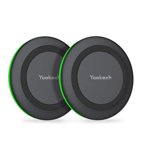 Yootech [2 Pack] Wireless Charger 10w Max Fast Wireless Charging Pad Compatible With Iphone 15