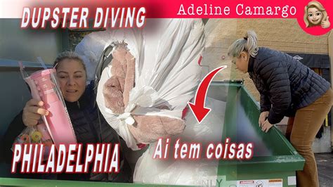 Dumpster Diving Na Philadelphia Encontrei Muita Coisa Boa Youtube