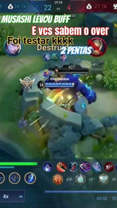 2 Pentas Com Musashi Depois Do Buff Hok Pentakill Honorofkings