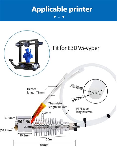 Imprimante D Hotend Pour Anycubic Vyper V Avec Dissipateur Thermique