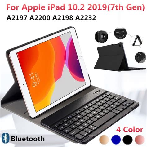 New IPad 10.2 7th Generation 2019 Keyboard Case,Detachable Keyboard ...